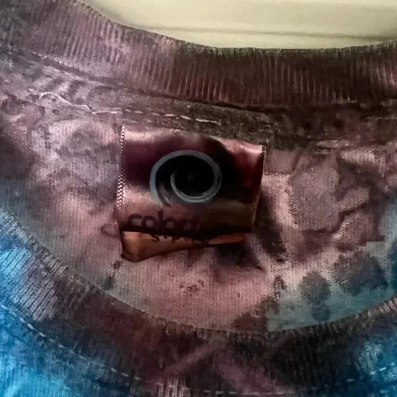 Vintage Y2K 101 Glass Studio Tie Dye Crop Top - Multi Color Size Small - Picture 4 of 7